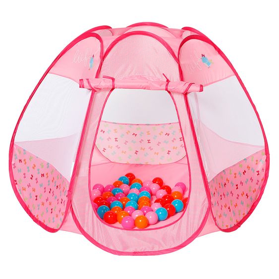 Knorrtoys Play tent pop up ball pool + 50 balls - Lief Girls