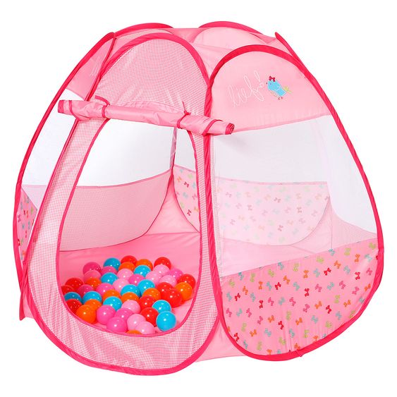 Knorrtoys Tenda da gioco pop-up con piscina di palline + 50 palline - Lief Girls