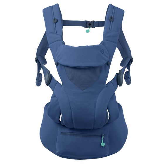 Koala Babycare 3-in-1 Babytrage Cuddle Carry ab Geburt von 3,2 bis 20,4 kg - Anhock-Spreiz-Haltung, 3 Tragepositionen - Dark Blue