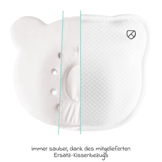 Koala Babycare Cuscino per neonati Perfect Head Air contro la deformazione della testa - Bianco