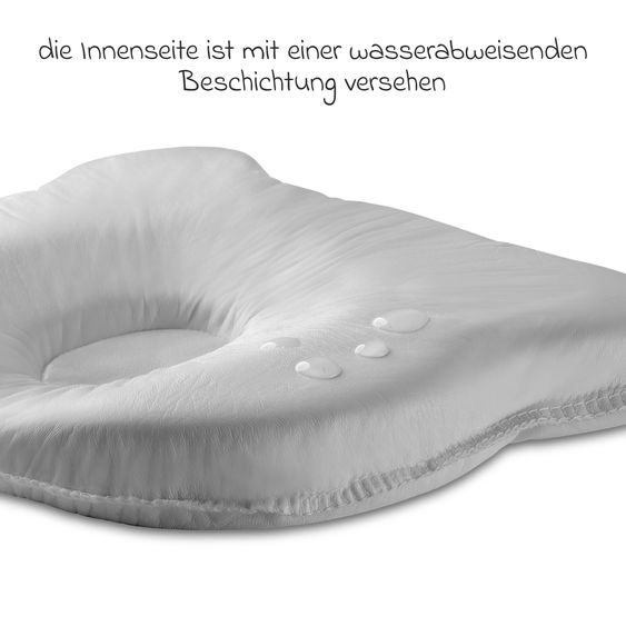 Koala Babycare Cuscino per neonati Perfect Head Air contro la deformazione della testa - Bianco
