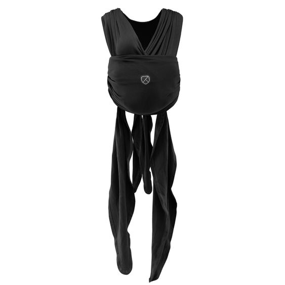 Koala Babycare Babytragetuch Cuddle Band 2 mit Bio-Baumwolle ab Geburt von 3 bis 15 kg - atmungsaktiv - Full Black