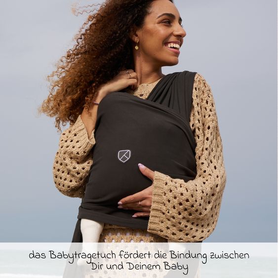 Koala Babycare Écharpe De Portage Bébé Cuddle Band 2 avec Coton Bio dès la Naissance de 3 à 15 kg - Respirant - Vert Militaire