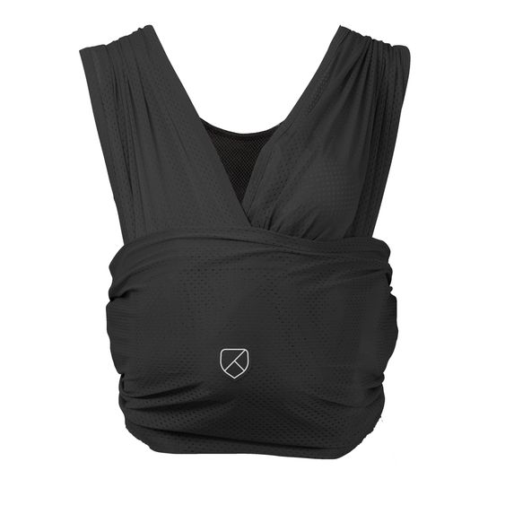 Koala Babycare Babytragetuch Cuddle Breeze Watersling ab Geburt von 2 bis 9 kg - atmungsaktives Meshgewebe - Black