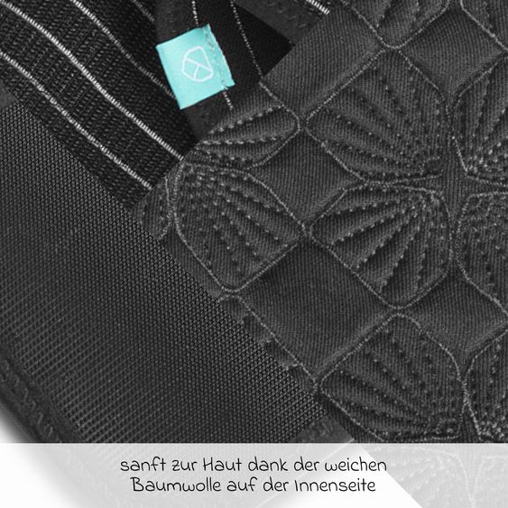 Koala Babycare Bande Ventrale & Ceinture De Maintien Belly Soutien Pendant La Grossesse - Broderie Noir