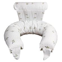 Coussin D'Allaitement Hugs Plus Coussin Multifonction Pour Grossesse, Allaitement Et TummyTime Avec Support Amovible - Blossom Gris