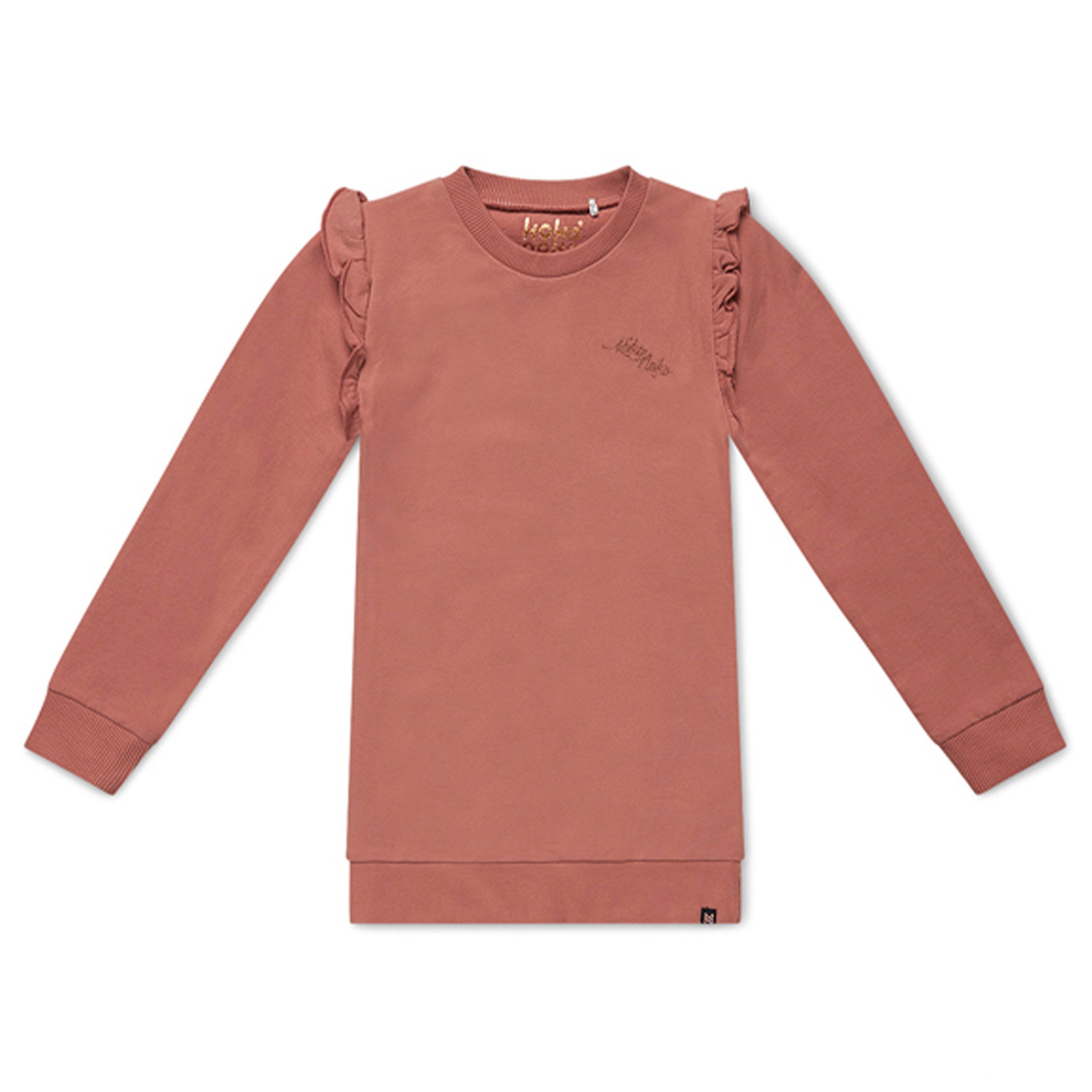 Koko Noko Mädchen Nena Kleid – Navy Blau, Aus Bio-Baumwolle, Mit Rüschen, Größe 86/92