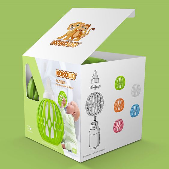 Kokolio Der Babyfläschchenball - Flabba - Green