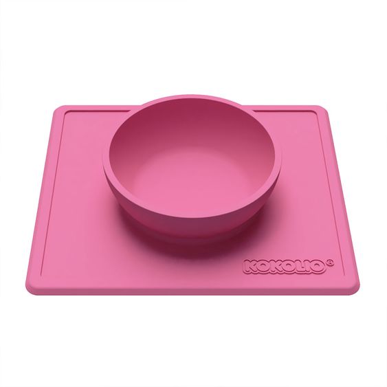 Kokolio Esslernschüssel, Silikonschüssel, Babyschale, Babyschüssel Bowli - Pink