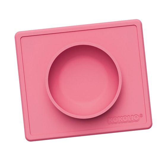 Kokolio Esslernschüssel, Silikonschüssel, Babyschale, Babyschüssel Bowli - Pink