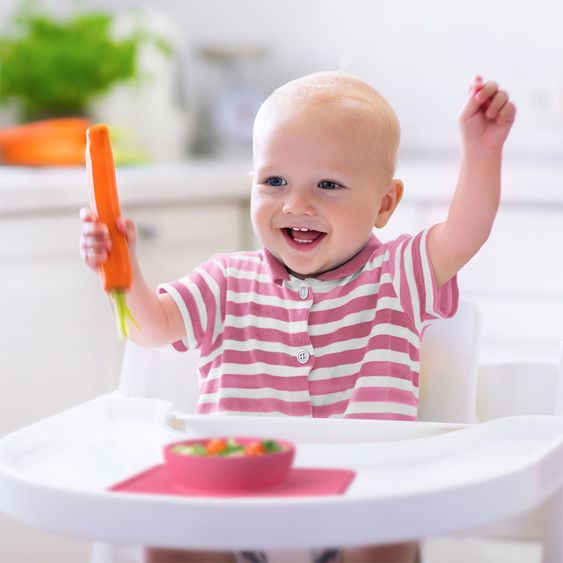 Kokolio Esslernschüssel, Silikonschüssel, Babyschale, Babyschüssel Bowli - Pink
