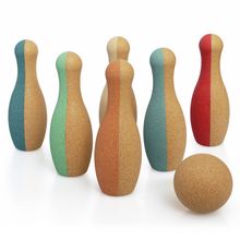 Little Skittles cork bowling set - 7 pieces