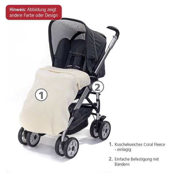 KP Family Fleece Kinderwagen-Decke - Braun