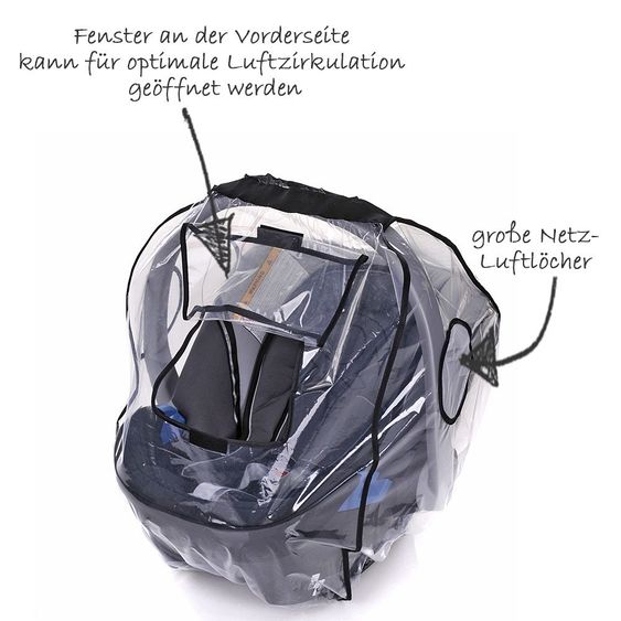 KP Family Regenschutz Komfort für Babyschale