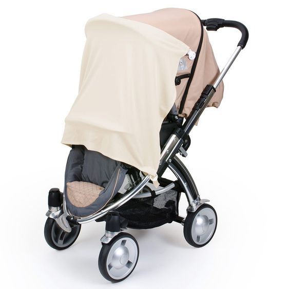 KP Family Schlummertuch mit Plastikclips & Klettbändern - Elfenbein