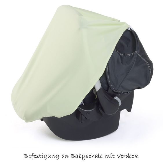KP Family Schlummertuch mit Plastikclips & Klettbändern - Pastellgrün