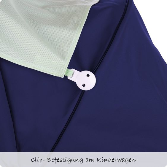 KP Family Schlummertuch mit Plastikclips & Klettbändern - Pastellgrün
