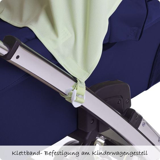 KP Family Schlummertuch mit Plastikclips & Klettbändern - Pastellgrün