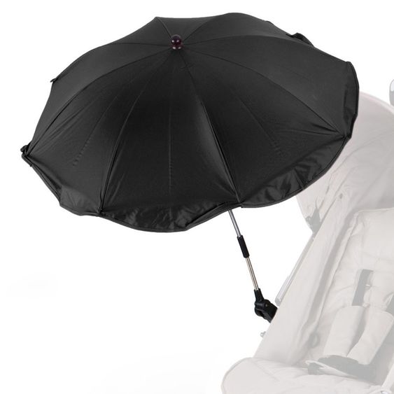 KP Family Sonnenschirm für Kinderwagen - Schwarz