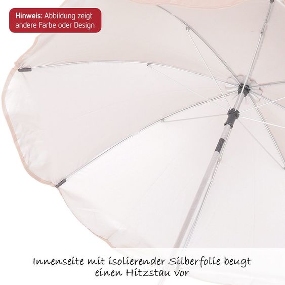 KP Family Sonnenschirm für Kinderwagen - Schwarz