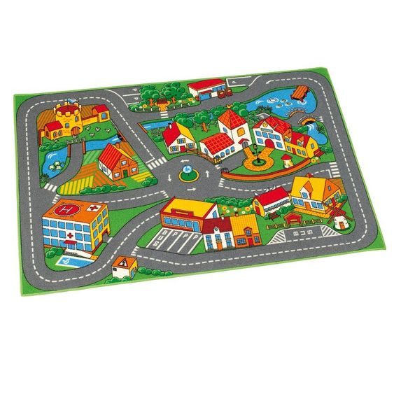 KP Family Toys Spielteppich Quiet Town 95 x 133 cm