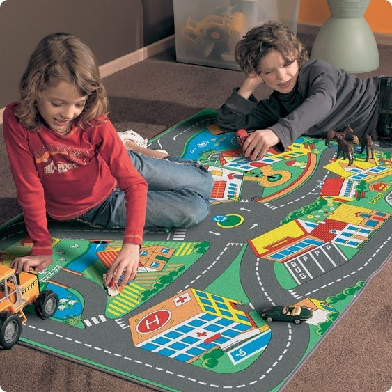 KP Family Toys Spielteppich Quiet Town 95 x 133 cm