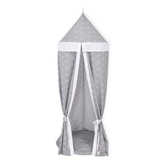 Kraftkids Baldachin - mit Diamantenkontur - Grau