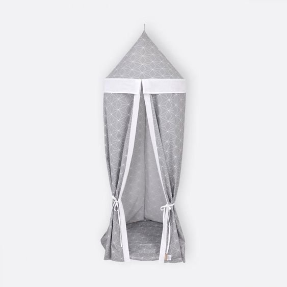 Kraftkids Baldachin - mit Diamantenkontur - Grau
