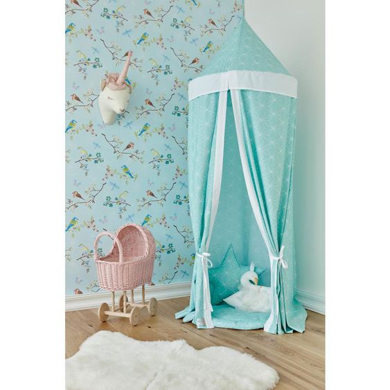 Kraftkids Baldachin - mit Diamantenkontur - Mint
