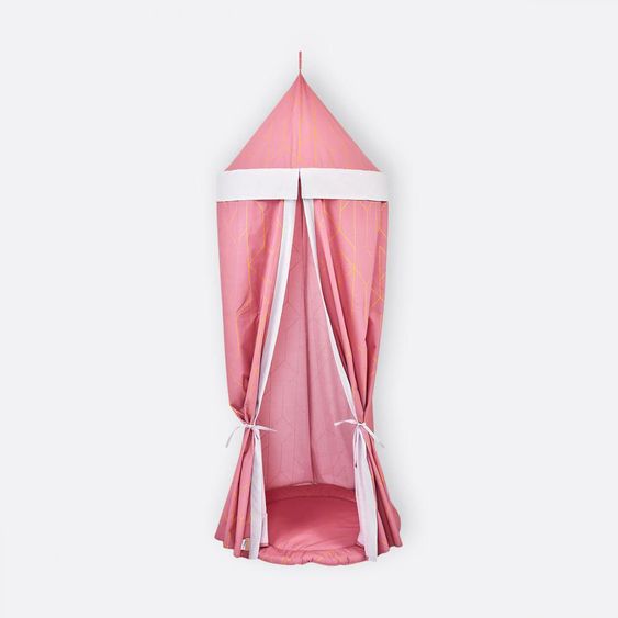 Kraftkids Baldachin - mit Goldlinien - Rosa
