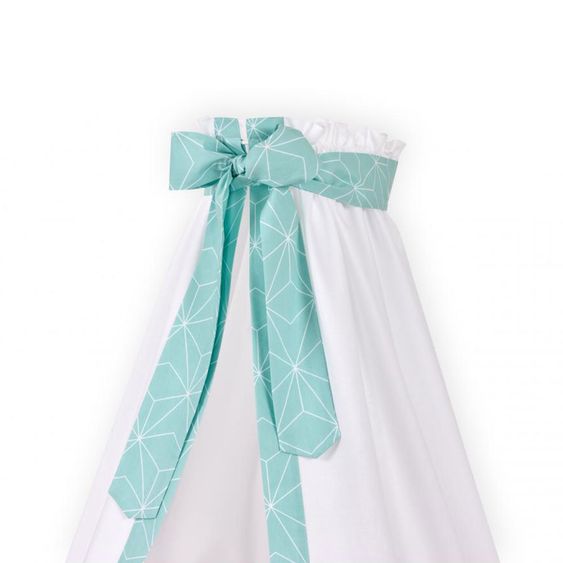Kraftkids Betthimmel - mit Diamantenkontur - Mint
