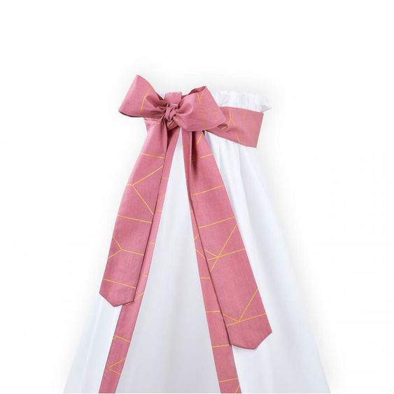 Kraftkids Betthimmel - mit Goldlinien - Rosa