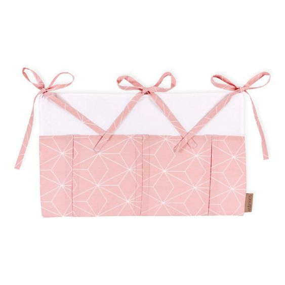 Kraftkids Betttasche - mit Diamantenkontur - Altrosa