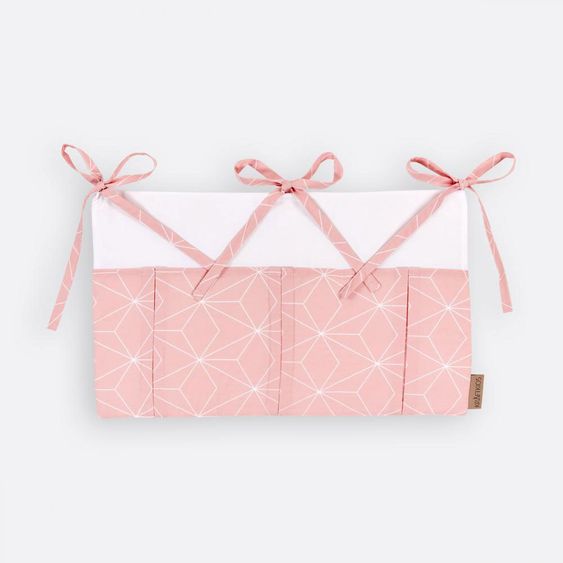 Kraftkids Betttasche - mit Diamantenkontur - Altrosa