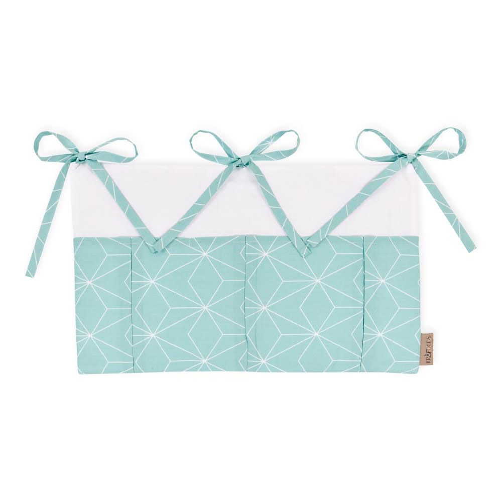 Kraftkids Betttasche - mit Diamantenkontur - Mint