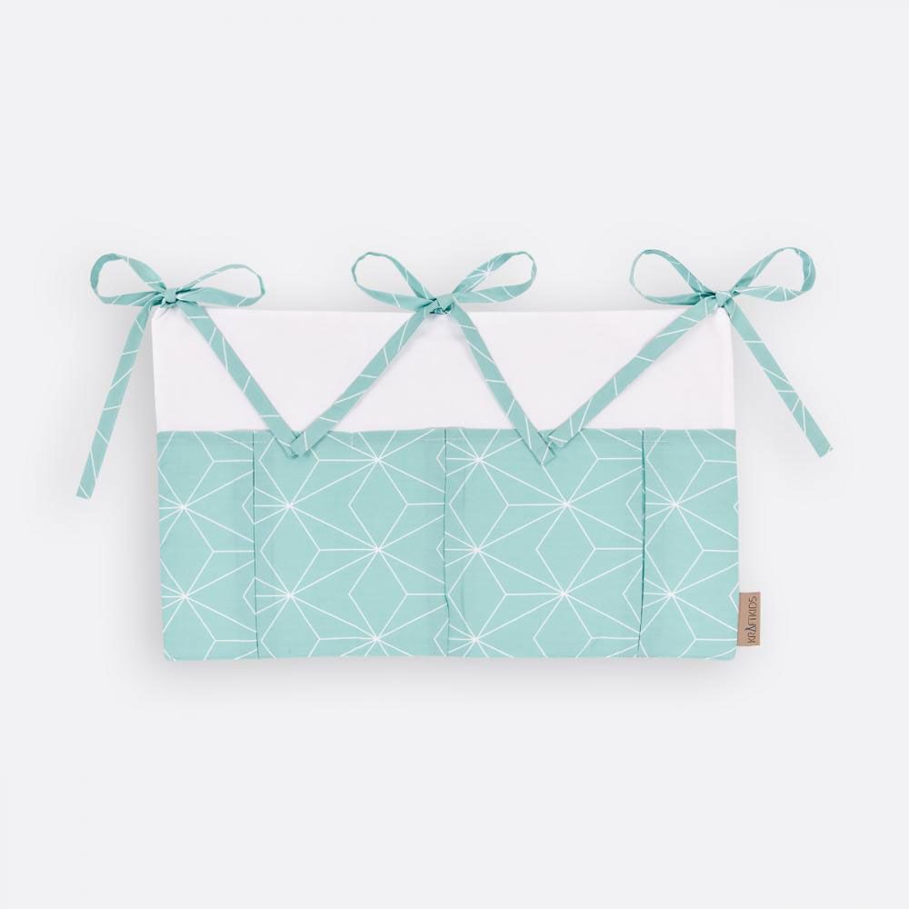 Kraftkids Betttasche - mit Diamantenkontur - Mint