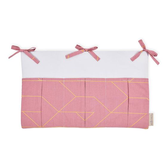 Kraftkids Betttasche - mit Goldlinien - Rosa