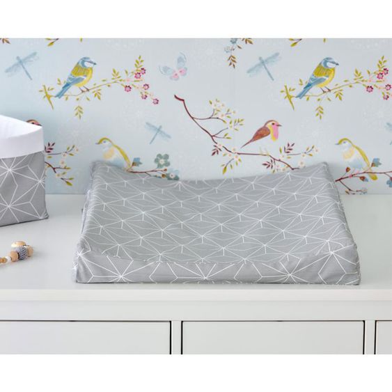 Kraftkids Bezug Keilwickelauflage - mit Diamantenkontur - Grau
