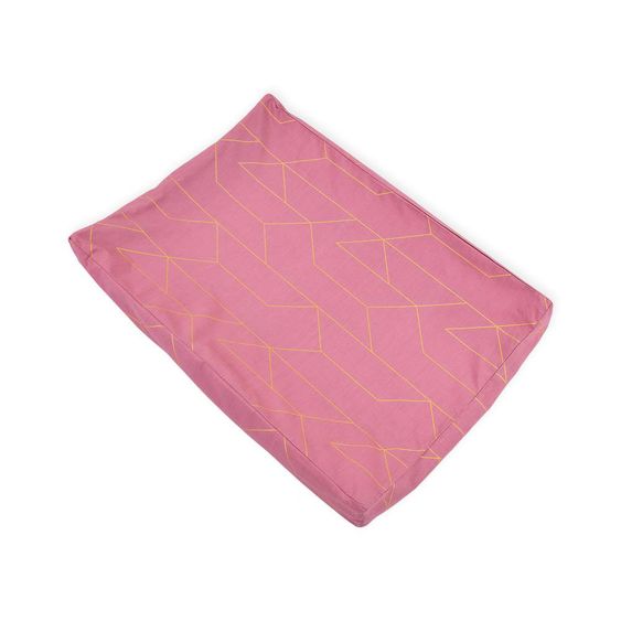 Kraftkids Bezug Keilwickelauflage - mit Goldlinien - Rosa