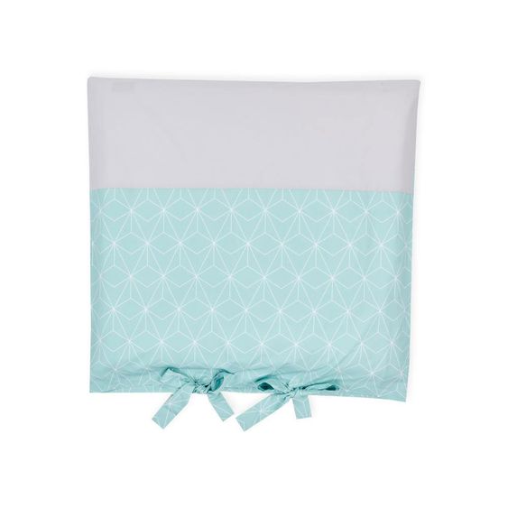 Kraftkids Bezug Wickelauflage - mit Diamantenkontur - Mint