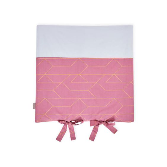 Kraftkids Bezug Wickelauflage - mit Goldlinien - Rosa