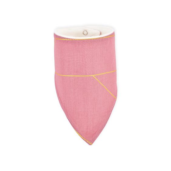 Kraftkids Dreieckstuch - mit Goldlinien - Rosa