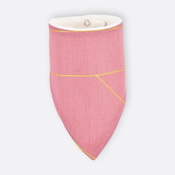 Kraftkids Dreieckstuch - mit Goldlinien - Rosa