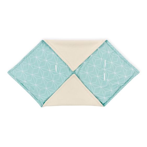 Kraftkids Einschlagdecke Babyschale - mit Diamantenkontur - Mint