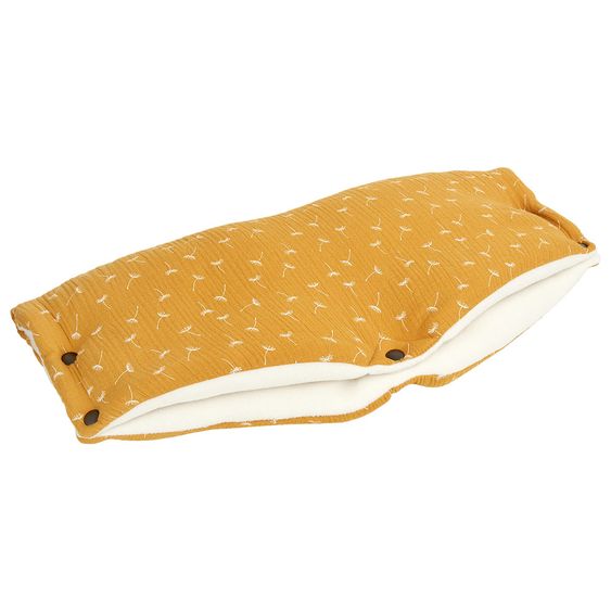 Kraftkids Handwärmer / Handmuff für Kinderwagen & Buggy - Pusteblumen - Gelb