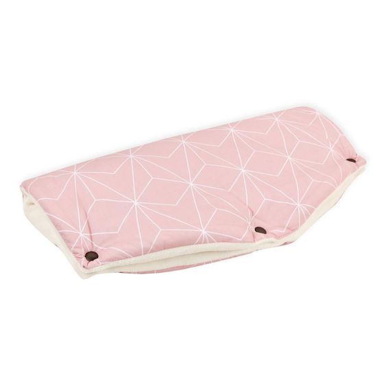Kraftkids Scaldamani / Manicotto per passeggino e carrozzina - Diamante - Rosa antico