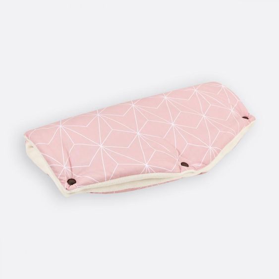 Kraftkids Scaldamani / Manicotto per passeggino e carrozzina - Diamante - Rosa antico