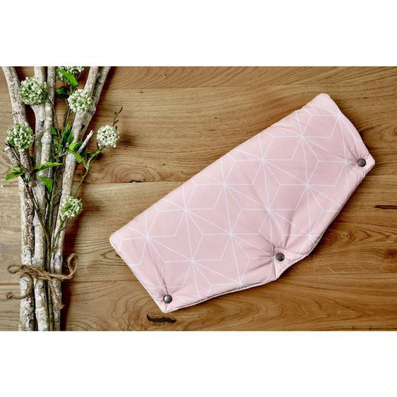 Kraftkids Scaldamani / Manicotto per passeggino e carrozzina - Diamante - Rosa antico