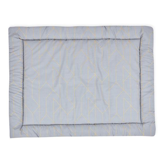 Kraftkids Krabbeldecke - mit Goldlinien - Grau