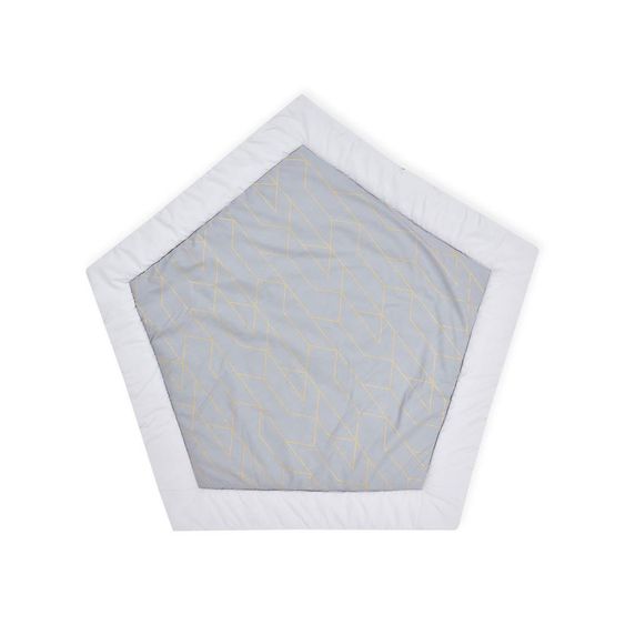Kraftkids Spielmatte - mit Goldlinien - Grau